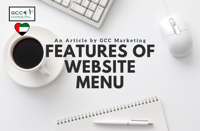 Features of Website Menu