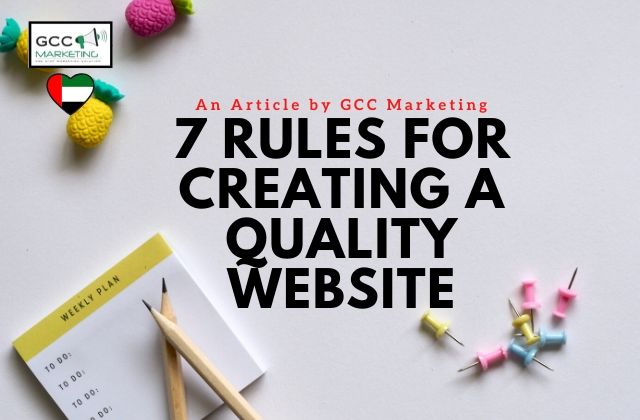 7 Rules for Creating a Quality Website
