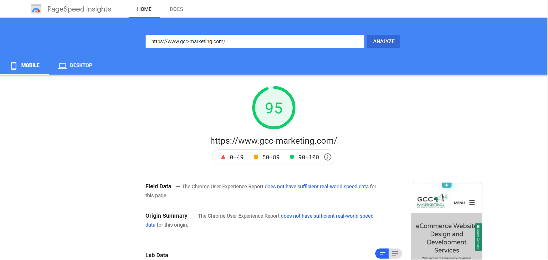 Google Website Speed Optimization Service