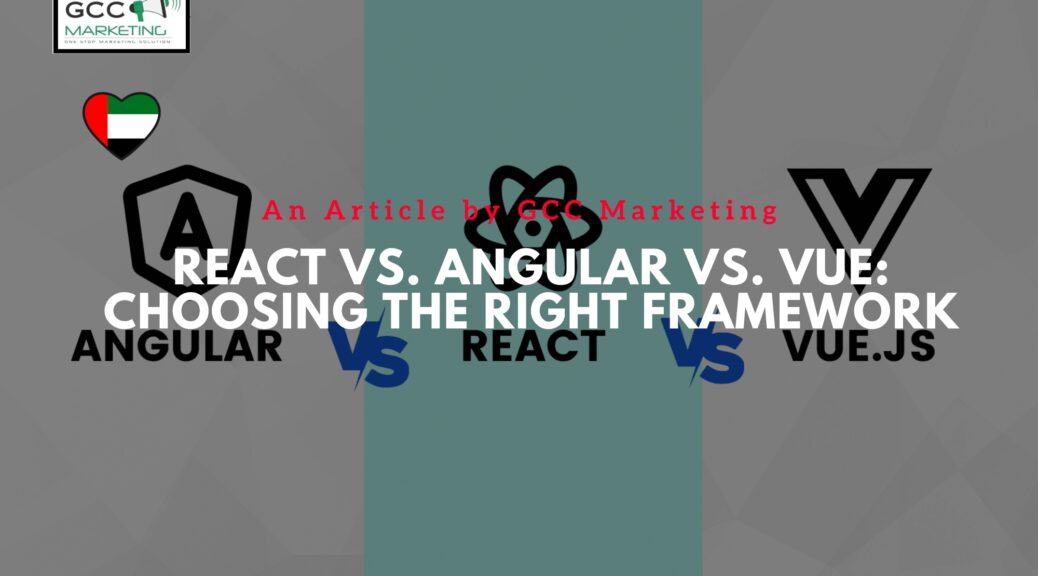 React vs. Angular vs. Vue Choosing the Right Framework