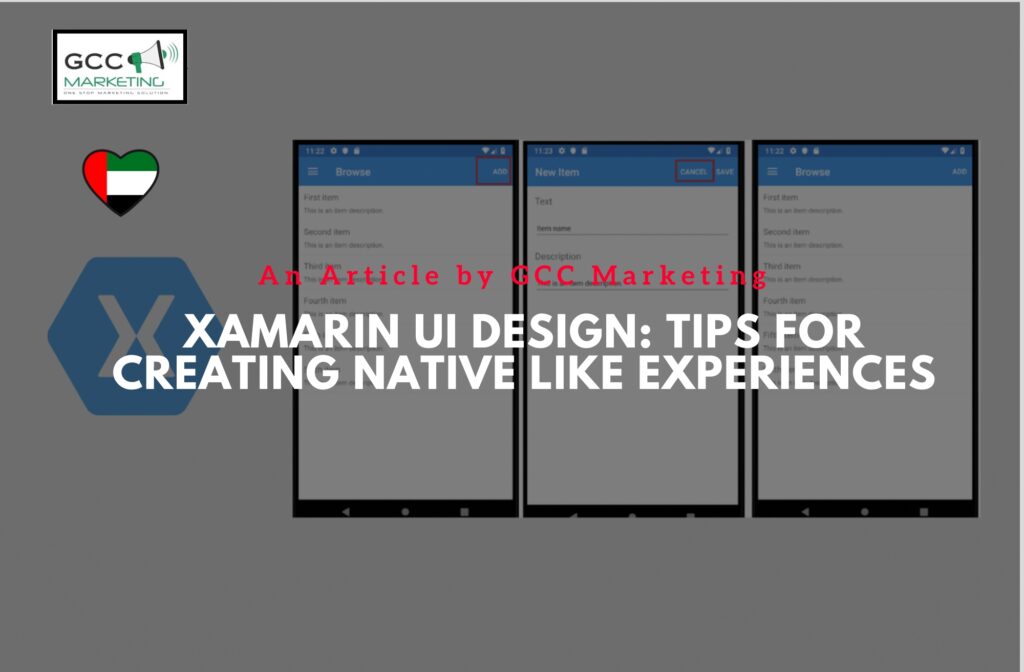 Xamarin UI Design - Tips for Creating Native-Like Experiences